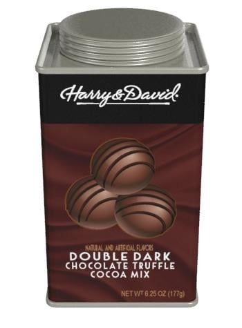 Harry & DavidÂ® Double Dark Chocolate Truffle Cocoa (6.25oz Square Tin)