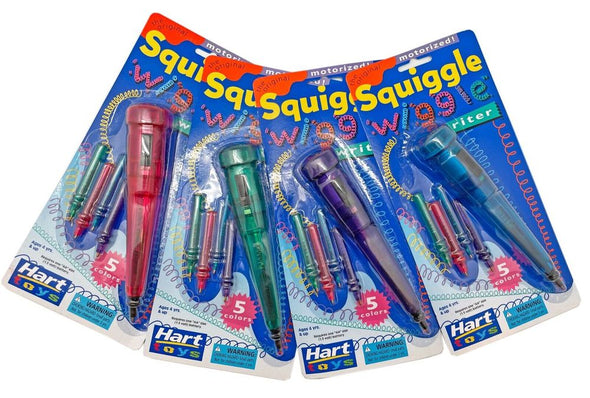 Squiggle Wiggle Writer - The Original Vibrating Motorized Pen - 4 Pack