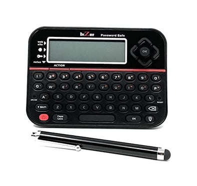 RecZone LLC Password Safe Electronic Storage Organizer Keeper Device and Stylus Bundle