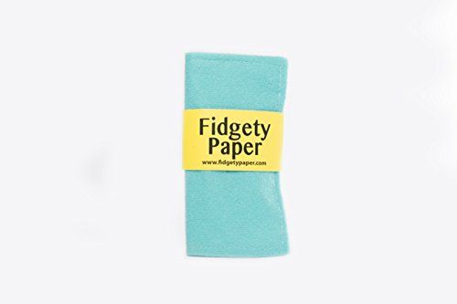Fidgety Paper Pocket Baby Paper - Great for Teething and Play - Turquoise