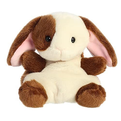 AuroraÂ® Adorable Palm Palsâ„¢ Clover Bunny Stuffed Animal - Pocket-Sized Fun - On-The-Go Play - Brown 5 Inches