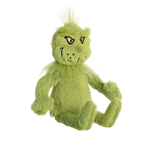 AuroraÂ® Whimsical Dr. Seussâ„¢ Grinch Stuffed Animal - Magical Storytelling - Literary Inspiration - Green 7 Inches
