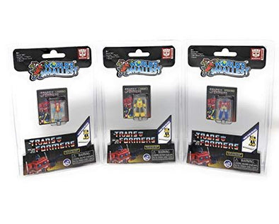 World's Smallest Transformers Bundle Set of 3 Mini Figures - Optimus Prime - Bumblebee - Starscream