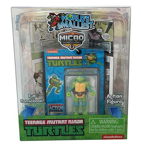 Worldâ€™s Smallest Teenage Mutant Ninja Turtles Micro Figure and Miniature Comic Book (Assorted)