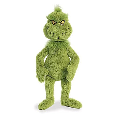 Aurora - Large Green Dr. Seuss - 16" Grinch - Whimsical Stuffed Animal