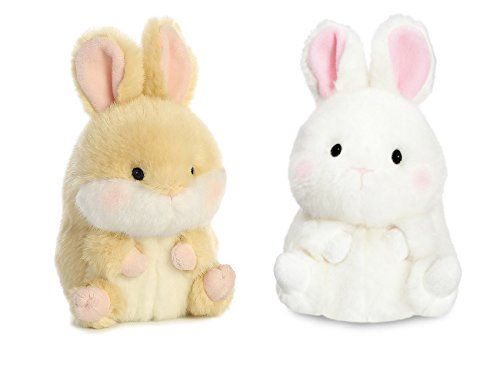 Aurora Bundle 2 5" Beanbag Stuffed Animals: Lively Bunny Bunbun Bunny