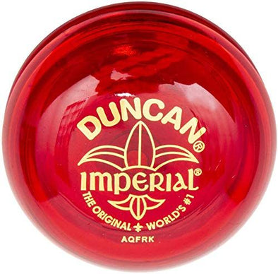 Duncan Toys Imperial Yo-Yo, Beginner Yo-Yo with String, Steel Axle and Plastic Body, Red