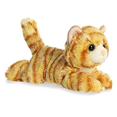 AuroraÂ® Adorable Mini Flopsieâ„¢ Ginger Catâ„¢ Stuffed Animal - Playful Ease - Timeless Companions - Orange 8 Inches