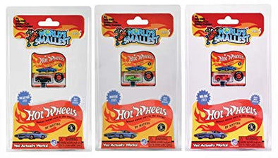 Worlds Smallest Hot Wheels Series 5 Bundle Set of 3 Cars - Mig Rig 2013 - Rivited 2005 - Gov'ner 2004