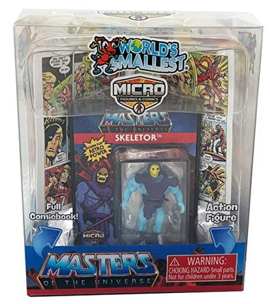 Worldâ€™s Smallest Master's of The Universe Micro Figure and Miniature Comic Book (Assorted)