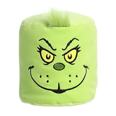 AuroraÂ® Whimsical Dr. Seussâ„¢ Grinch Mallowâ„¢ Stuffed Animal - Magical Storytelling - Literary Inspiration - Green 6 Inches