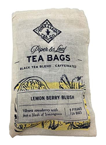 Piper and Leaf Co | Lemon Berry Blush Tea Bags in Muslin (9 Count)
