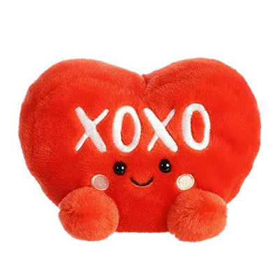 Aurora® Adorable Palm Pals™ Candy Heart XOXO™ Stuffed Animal - Pocket-Sized Play - Collectable Fun - Red 5 Inches