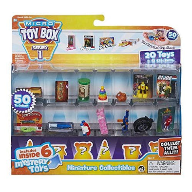 Micro Toybox COLLECTABLES 20 Pack- Styles Vary Mini Toys to Collect, swap, Display with Surprise Toys Inside 5101-20