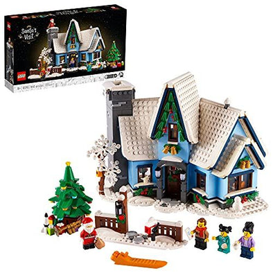 LEGO Santaâ€™s Visit 10293 Building Kit; A Festive Build for Adults and Families, with a Christmas Scene to Display (1,445 Pieces)