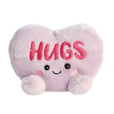 Aurora® Adorable Palm Pals™ Candy Heart Hugs™ Stuffed Animal - Pocket-Sized Play - Collectable Fun - Purple 5 Inches