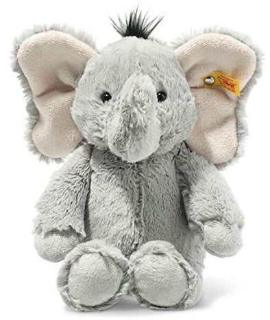 Steiff Ella Elephant, Premium Elephant Stuffed Animal, Elephant Toys, Stuffed Elephant, Elephant Plush, Cute Plushies, Plushy Toy for Girls Boys and Kids, Soft Cuddly Friends (Grey, 12")