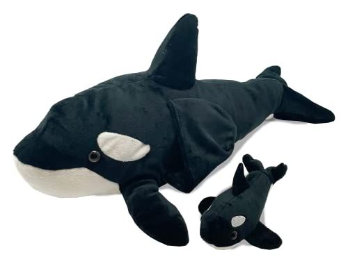 Funstuff Orca with Baby - Stuffed Animal Plush 16"