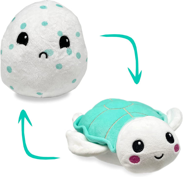 Hatchkinz | Reversible Sea Turtle to Egg Plushie 7”